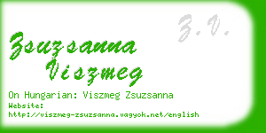 zsuzsanna viszmeg business card
